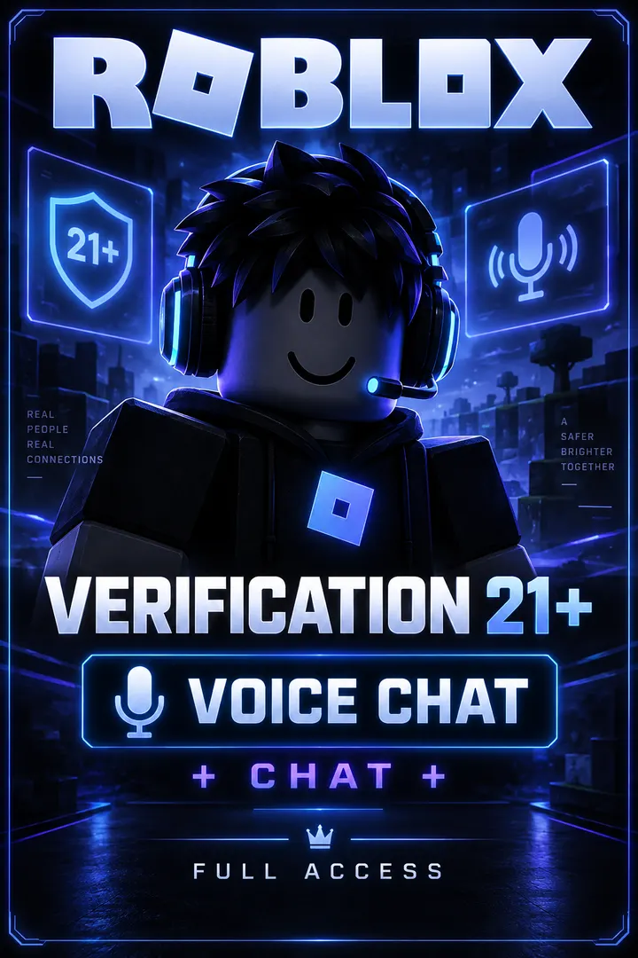 Verification Roblox 21+ | Voice Chat | +Chat+ Access to All Adult Features Warzone account